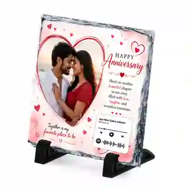 Custom Printable Photo Stone Plaque with Favourite Song